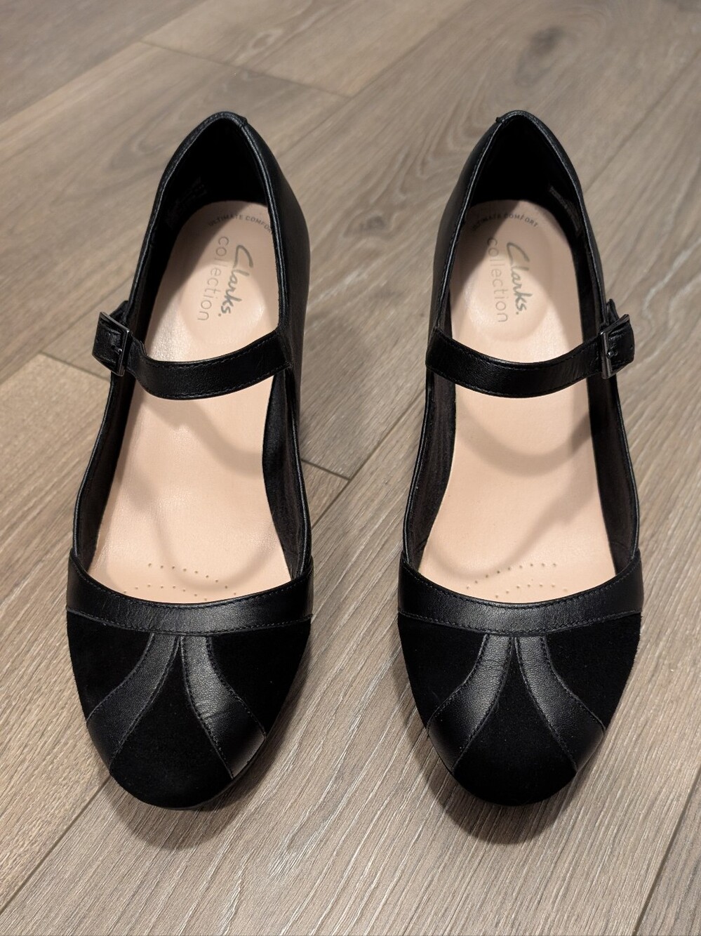 Clarks Black Mary Jane Pumps - Women's Comfort Dress Shoes